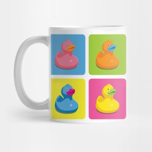 Rubber Duckies Pop Art Mug